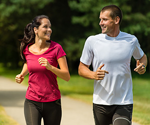 People running