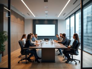 people meeting in a boardroom